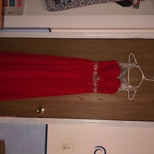 This is a prom dress, worn once